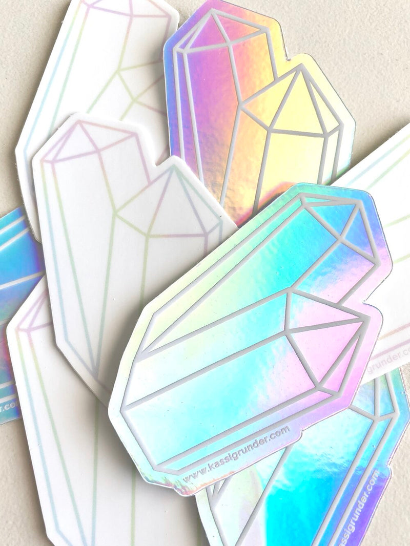 Crystal stickers